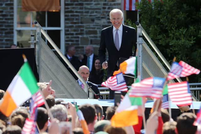His Irish Catholic heritage is not only a source of intense pride, it also frames much of his political back story.