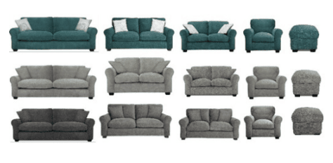 If exposed to a naked flame, the cover fabric of the furniture could catch fire, which may lead to fire and burns. 