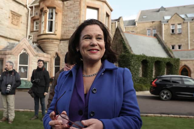 During Leaders’ Questions, Sinn Fein president Mary Lou McDonald said it appears the “vital protections” provided by the protocol has been preserved in the Windsor Framework and they have reached “a turning point”.