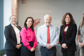 Sarah Fagan, Erin Hooban, Michael Guinee, Helen Downes, Elanor Nash and Anna Kinsella I PICTURE: Eamon Ward