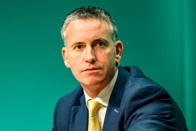 Amid angry scenes, Ceann Comhairle Sean O Fhearghail repeatedly threatened to suspend the House.