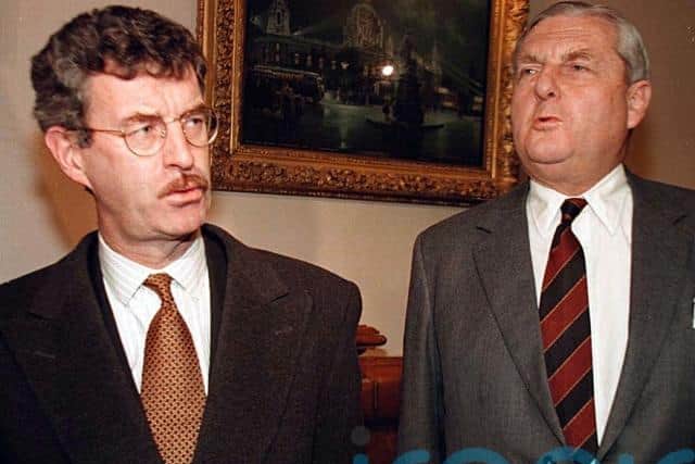 The British and Irish delegation met in Lancaster House for a working dinner, lasting for three hours.