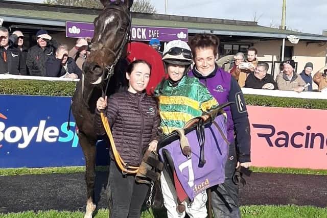 “The good thing about Naas is it suits a staying horse and if all was to go well we would be looking at coming back for the Lawlor’s in January.”