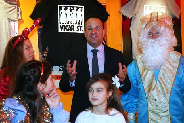 On his first day back in the role of Taoiseach, Mr Varadkar attended a Christmas lunch for about 100 Ukrainian men, women and children organised by the Irish Red Cross and promoter Harry Crosbie at Dublin’s Vicar Street.
