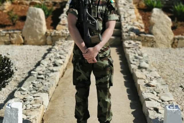 He was accompanied on the flight home by a number of colleagues from 121 Infantry Battalion, including his company commander, who are understood to have never left his side.