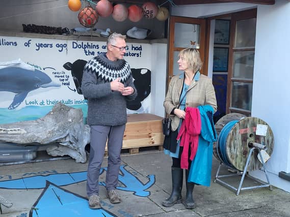 Simon Berrow of IWDG and Grace O' Sullivan MEP