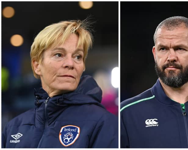 Republic of Ireland WNT manager Vera Pauw and Ireland rugby head coach Andy Farrell are among the nominees. PIC: Sportsfile