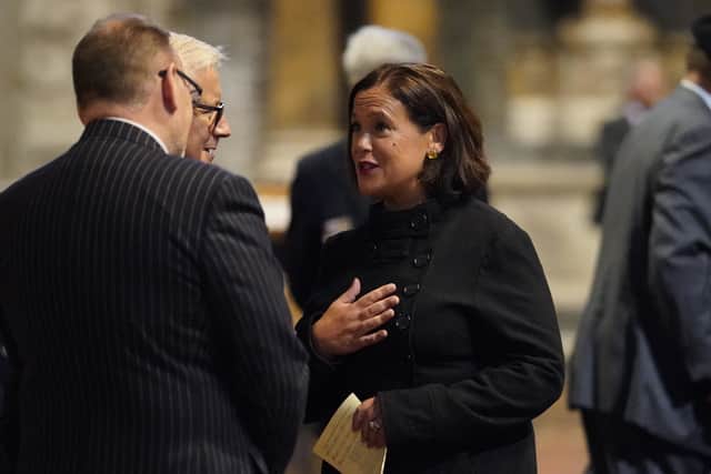 The Sinn Fein president made the remarks on RTE’s The Late Late Show on Friday night.