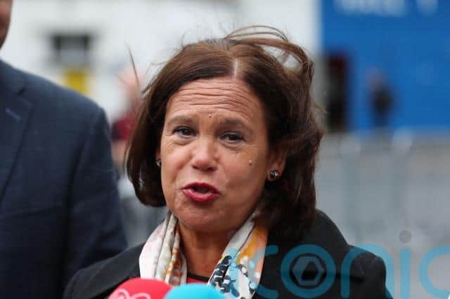 Ms McDonald’s speech was met with a standing ovation by more than 2,000 Sinn Fein members who gathered at the Shelbourne Hall in the RDS in south Dublin on Saturday.