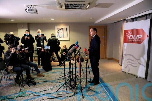 The region’s largest unionist party vowed to disengage with the devolved institutions in Belfast until decisive action was taken to remove the protocol’s economic barriers on trade between Great Britain and Northern Ireland.