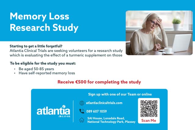 Participants of the study will complete a series of cognitive function assessments to measure any changes in cognitive performance. It is hoped that those taking the turmeric supplement will see an overall slower decline in memory loss. Memory loss for all participants must be confirmed by a family member or a close friend.