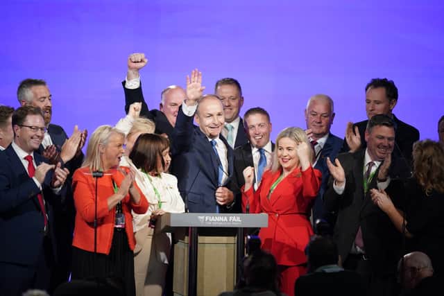 The Ard Fheis at the RDS was held days after the Fianna Fail/Fine Gael/Greens coalition government announced an 11 billion euro budget focused on cost-of-living measures for people struggling amid the inflation crisis.
