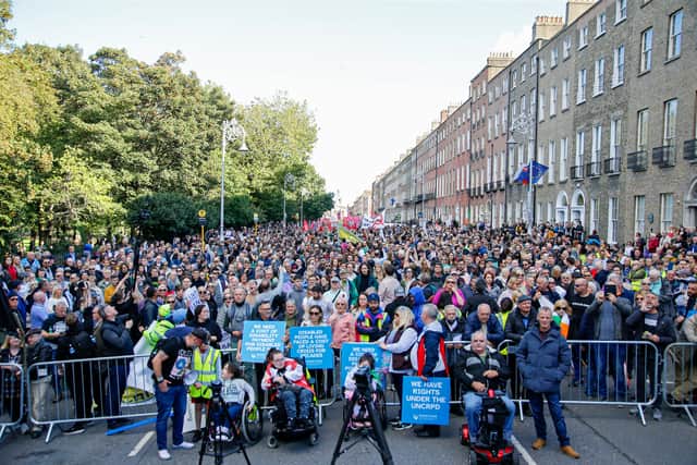Saturday saw thousands of people take to the street in Dublin calling for action to ease the cost-of-living crisis.