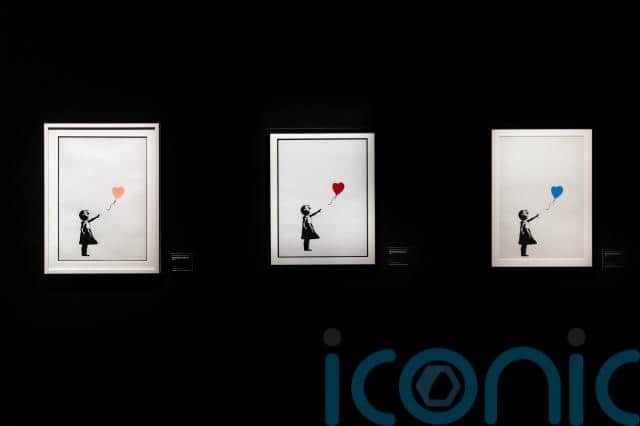 The exhibition has not been authorised by the famed graffiti artist and all the works are on loan from private collectors.