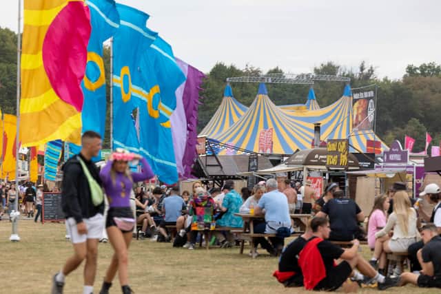If you're dying for a laugh, Martin Beanz Warde will tickle your funny bone at the comedy tent at 4pm, with Dalia Malek coming on at 4.25pm. 