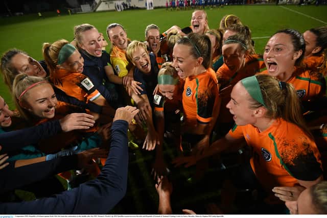 The Republic of Ireland senior women's team defeated Slovakia 1-0 in Senec on Tuesday which puts Vera Pauw's side straight into the second round of the 2023 World Cup playoffs.