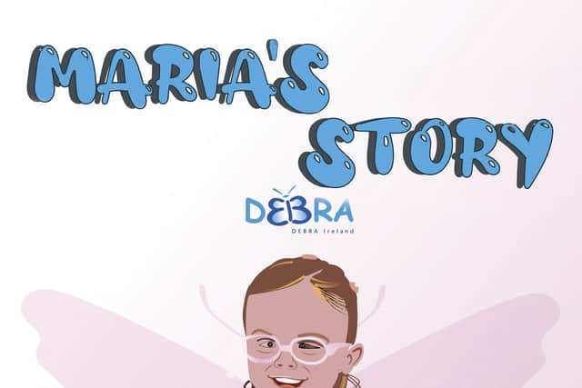 Her classmates and teachers also learn that even though Maria wears bandages every day, EB is not contagious.