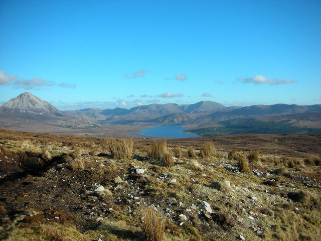 Lough Nacung Upper with Lough Dunlewey in the distance. Pic: Michael Murtagh