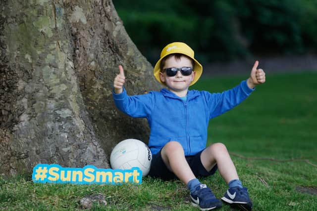 “Seeking shade protects babies and children’s skin as it lessens the amount of intense sunshine reaching the skin. Sit in the cover of trees to avoid direct sunlight and always use a sunshade on your buggy or pram.”