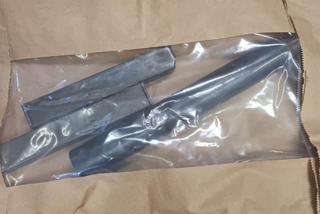 The search - carried out by the Detective Unit attached to Ballyfermot Garda Station - led to the discovery of an Uzi machine gun, two magazines and a silencer. 