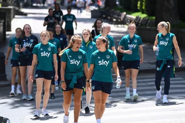 Forwards: Heather Payne (Florida State University), Amber Barrett (FC Koln), Abbie Larkin (Shelbourne), Stephanie Roche (Peamount United), Saoirse Noonan (Shelbourne)