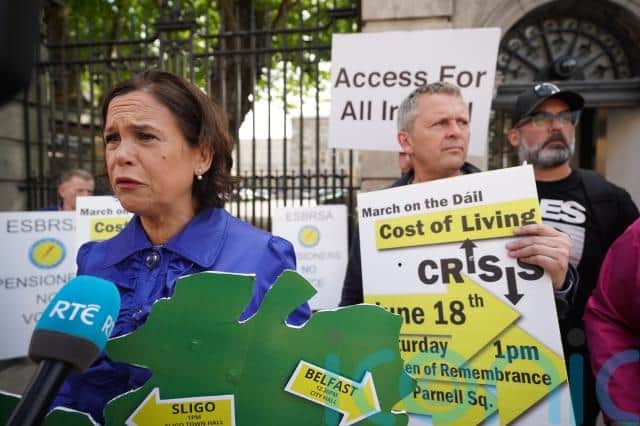 Addressing an event in Dublin to promote the weekend protests, Sinn Féin leader Mary Lou McDonald criticised the Government for failing to commit to further support measures before October’s Budget.