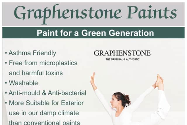Today, Graphenstone is recognised worldwide for its health and ecological benefits. Not only is it free from chemicals, full breathable and asthma friendly, because of its unique technology it is more suited to the damp Irish climate and won't crack or peel; making it an ideal choice over other conventional 'plastic' paints, which contain toxins and are harmful to both people's health and the environment.