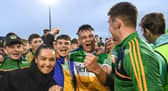 Conor Doyle is mobbed by supporters after Offaly's Leinster MHC final win
