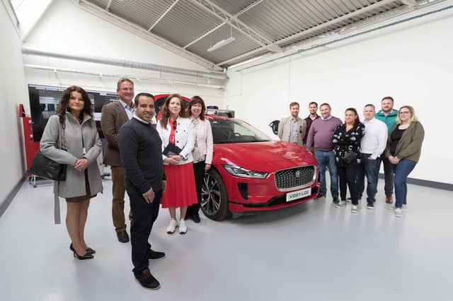 Pictured at Future Mobility Campus Ireland (FMCI) - from left: Helen Downes CEO and Eoin Gavin, president, Shannon Chamber; Dr Wassim Derguech, FMCI; Claire McInerney Brown, director, Kilkenny Chamber