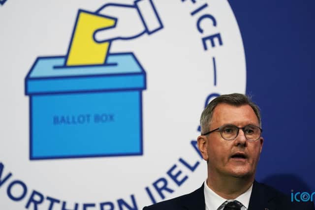 The DUP, led by Sir Jeffrey Donaldson, will comfortably retain its position as the largest unionist party despite a drop in its overall share of the vote.