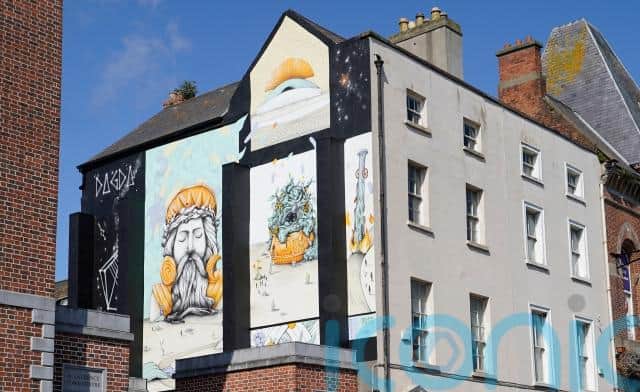 Other murals will include Etain, the heroine of Tochmarc Etaine, by Dutch artist Nina Valkhoff, in Meat Market Lane, and Boann, Goddess of the Boyne, by Spanish artist Lula Goce, in Abbey Lane.