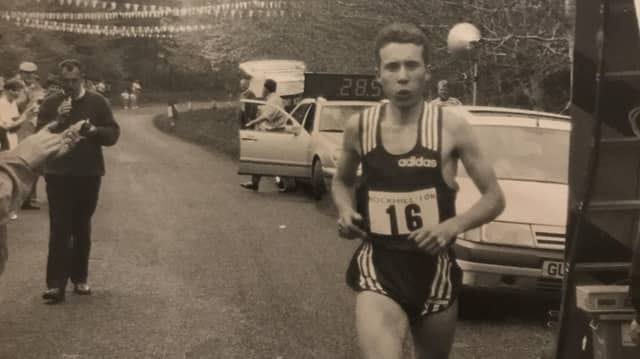 Seamus Power coming home to win the 1997 North West 10K
