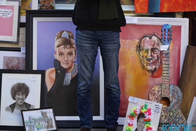The reserve price for the painting, which was auctioned at the Balla Ban art gallery in Westbury Mall, was 1,200 euro (£1,000).