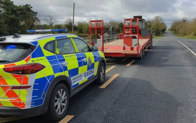 Tractor seized from driver in Offaly for litany of offences