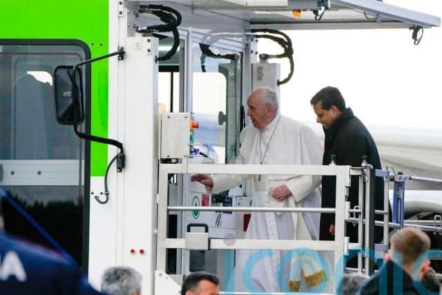 Francis also said that the war has pained his heart so much that he sometimes forgets about the pain in his knees.