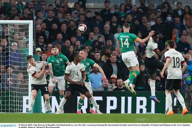 The Republic of Ireland senior men's national team will take on Lithuania at the Aviva Stadium on Tuesday evening. Stephen Kenny's side will look to continue their good form against the world number 137 following their 2-2 draw against Belgium at the Aviva Stadium on Saturday.