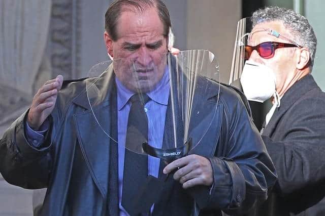 Farrell is barely recognisable in the role as the comic book super-villain, for which he wears heavy prosthetics.