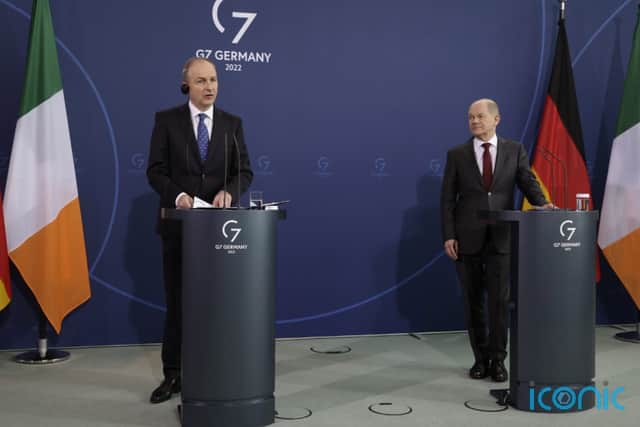 The Irish leader told reporters after the press conference that he hoped that Europe was not heading towards war.