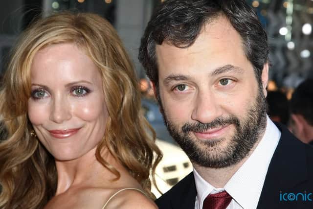 Judd Apatow and Leslie Mann
