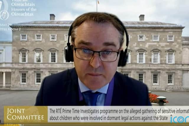 Mr Reid and Robert Watt, secretary general of the Department of Health, both appeared to discuss the Sláintecare reform programme.