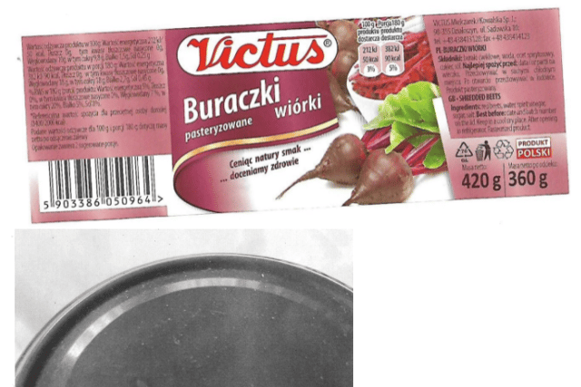 The Food Safety Authority of Ireland (FSAI) issued the notice with information on the recall of a batch of shredded beets. 