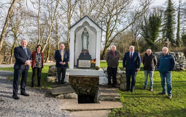 Pat Dowling, Chief Executive, Clare County Council; Congella McGuire, Heritage Officer, Clare County Council; Cllr PJ Ryan, Cathaoirleach, Clare County Council; Michael Houlihan, Holy Well Surveyor;
