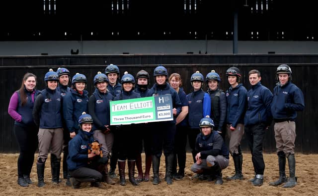Stable staff at Gordon Elliott's yard in Meath
