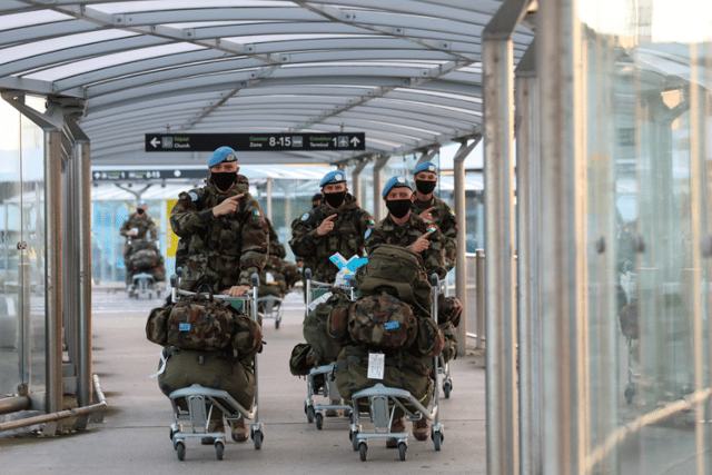 The unit worked as part of a multi-national battalion collectively known as IRISHPOLBATT featuring personnel from Ireland, Malta, Poland, and Hungary. 
