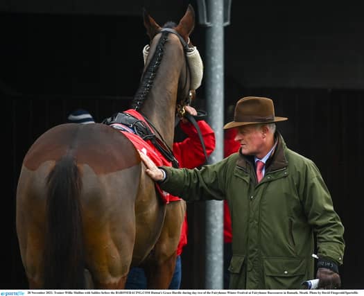 Willie Mullins pictured at Fairyhouse last month PIC: Sportsfile