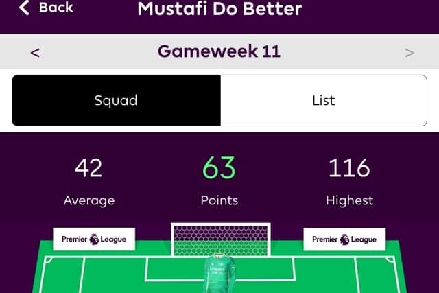 The rest of the gameweek didn't go too bad with a very respectable 62 points.