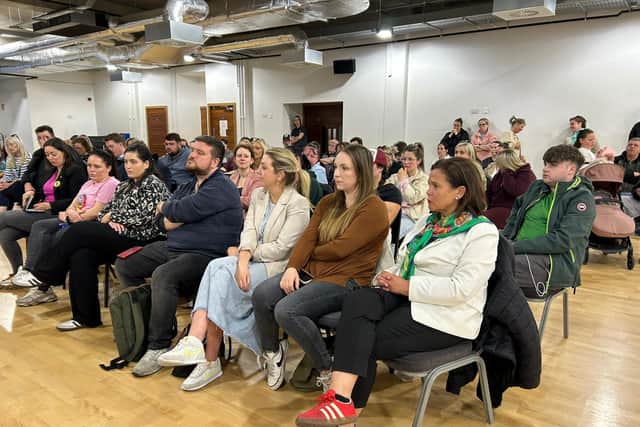 Other candidates who addressed the crowd included Ray McAdam (Fine Gael candidate and Lord Mayor of Dublin), Eoghan O Ceanabhain (People Before Profit), Daniel Ennis (Social Democrat), Ruth O’Dea (Labour), Colm Flood (Independent) and Janet Horner (Green Party).