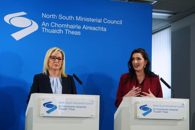 “And it’s notable that now we have this nationalist, Republican, Alliance majority, for the want of a better term, there are now demands to get rid of those safeguards, and I think unionism sees through that and I don’t think that is something that is acceptable.”