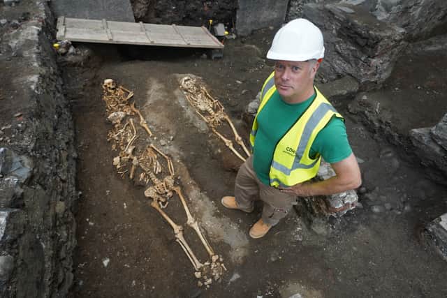 He said they initially thought the former Riverdance headquarters was a Georgian building but it turned out to include parts which date back to the 11th century, including a graveyard.