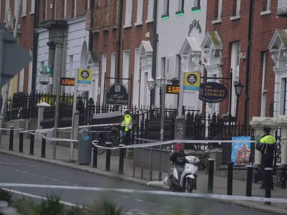 The scene in Dublin city centre